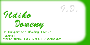 ildiko domeny business card